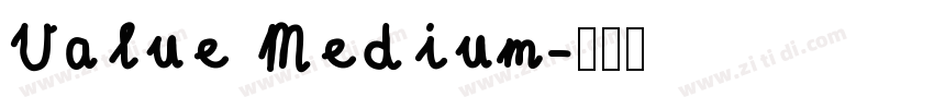 Value Medium字体转换